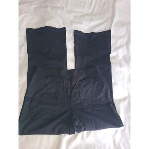 Maeve by Anthropologie Black Flared Pocket Pants Women's Medium Eve Ponte